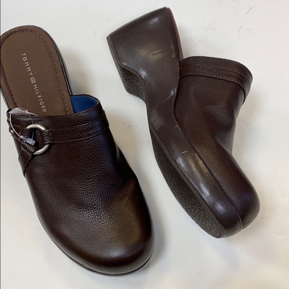 Tommy Hilfiger Shoes - New Tommy Hilfiger Chunky Wedge Clogs Mule 11